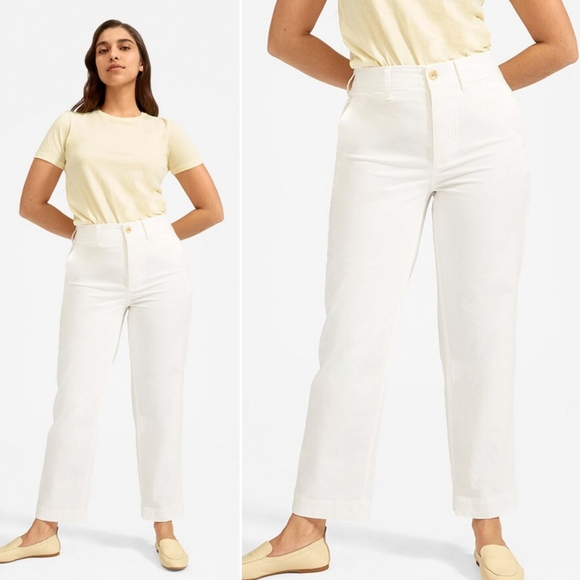 Everlane Pants - Everlane The Lightweight Relaxed Chino in White